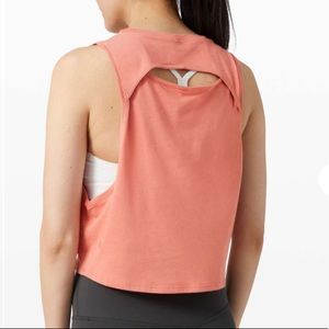 NWT Lululemon Cut Back Crop Tank Top
